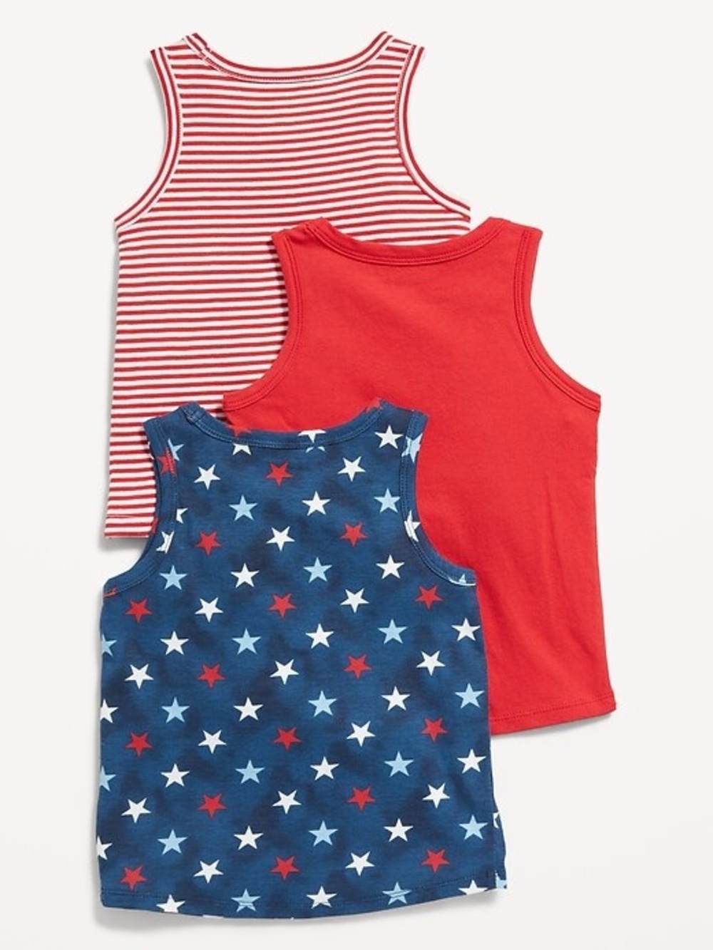 Old Navy Tank Tops Set of 3 Size 4T Patriotic Red White Blue